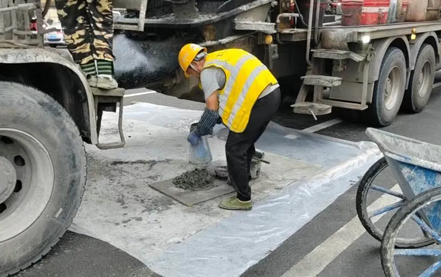 On-site Construction and Sampling of C50 Concrete with High-Performance Polycarboxylate Superplasticizer